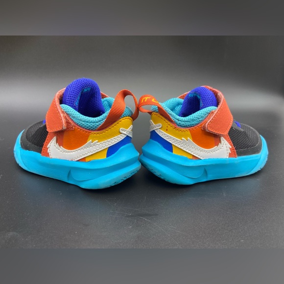 Nike Space Jam X Team Hustle Toddler 6C Tune Squad DH8054-001 Black & Blue Shoes - Picture 3 of 8